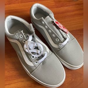 Vans Old Skool Drizzle gray/White Women Size 7/Men 5.5